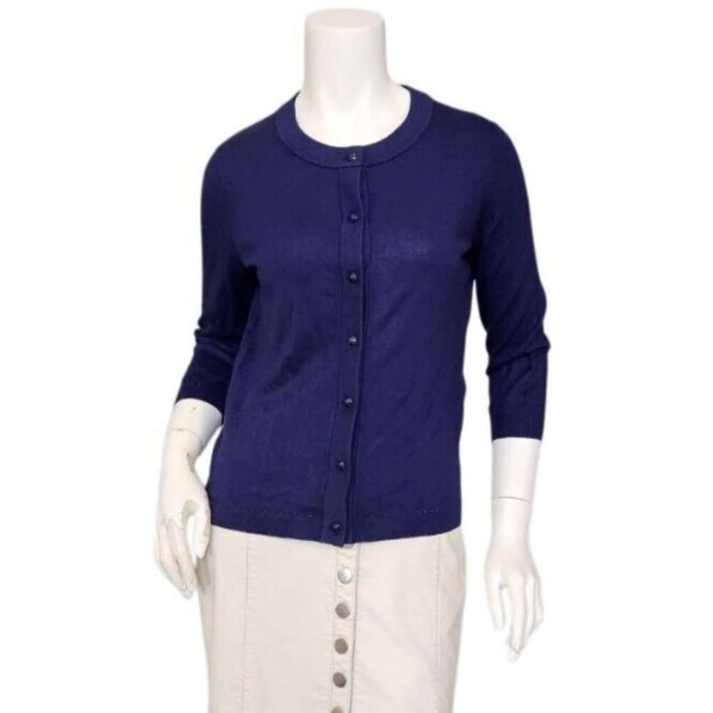 Kate Spade Sofia Cashmere Silk Cotton Blend Cardigan Sweater - Picture 3 of 9